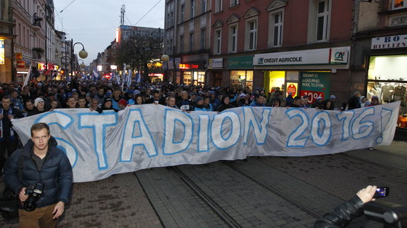 CHORZÓW PIKIETA KIBICÓW RUCHU CHORZÓW