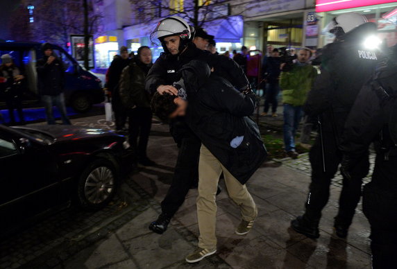 WARSZAWA KIBICE LAZIO POLICJA ZATRZYMANIE