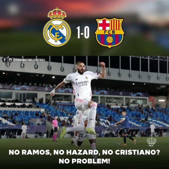 Real lepszy od Barcelony. Memy po El Clasico!