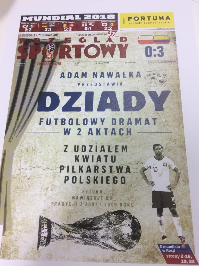 Okładka "Przeglądu Sportowego"