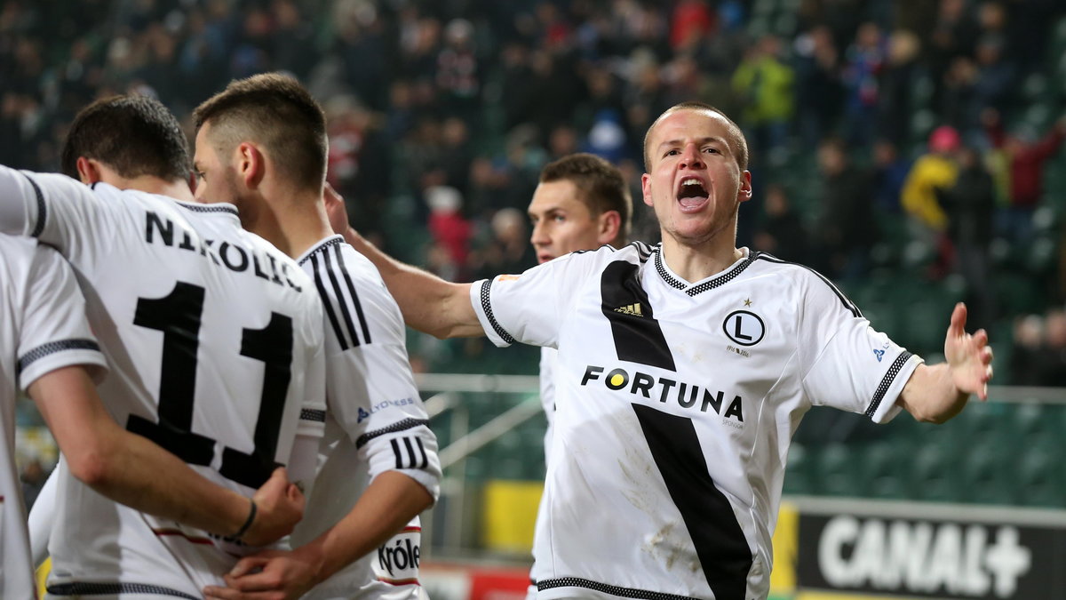 Pilka nozna. Ekstraklasa. Legia Warszawa - Gornik Zabrze. 05.03.2016