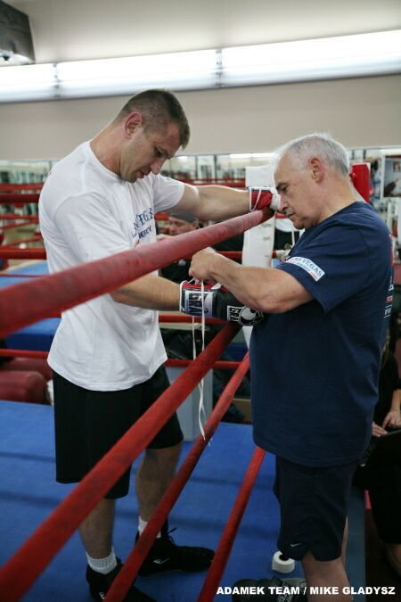 Trening medialny Tomasza Adamka