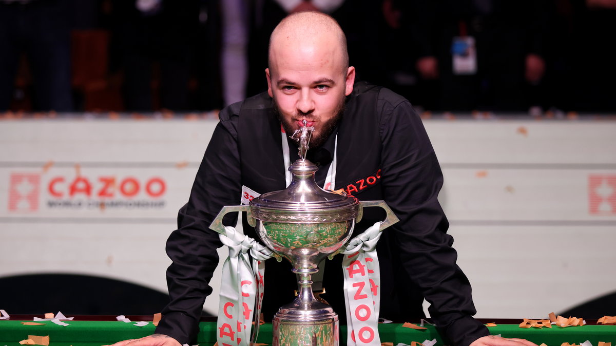 Luca Brecel po zdobyciu mistrzostwa świata