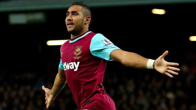 Dimitri Payet celebrates a goal against Newcastle United