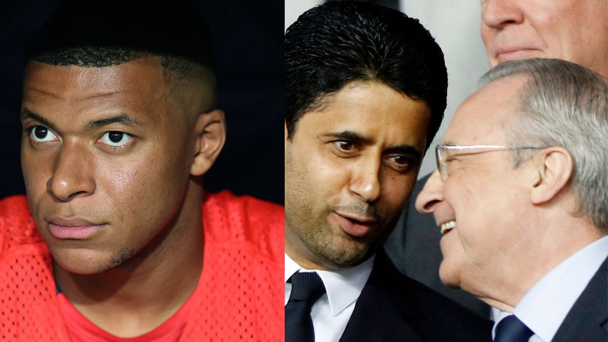 Kylian Mbappe, Nasser Al-Khelaifi, Florentino Perez