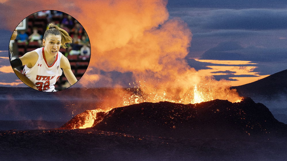 Danielle Rodriguez i wulkan na Islandii