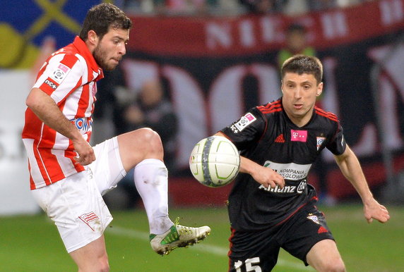 PIŁKA NOŻNA LIGA POLSKA CRACOVIA GÓRNIK ZABRZE (Giannis Papadopoulos Maciej Małkowski)