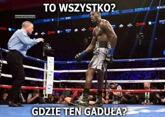 Memy po walce Artura Szpilki i Derecka Chisiory