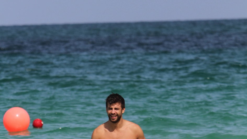 Gerard Pique na plaży w MIami