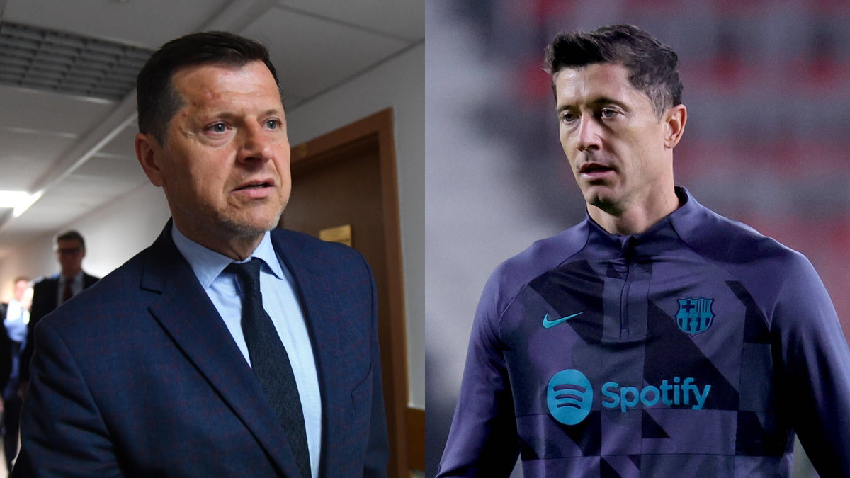 Od lewej: Cezary Kucharski i Robert Lewandowski