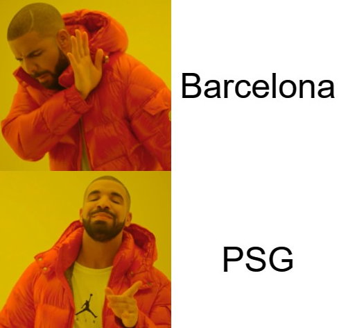 Memy po meczu FC Barcelona — PSG