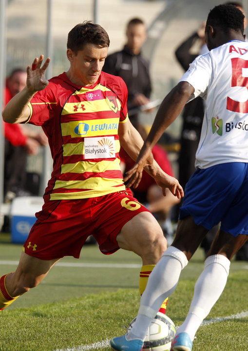 PIŁKA NOŻNA LIGA POLSKA PODBESKIDZIE JAGIELLONIA (Frank Adu Kwame Dawid Plizga)