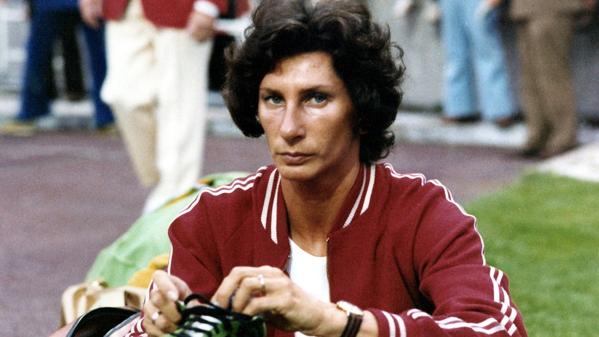 Irena Kirszenstein-Szewińska w 1977 r.