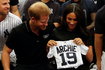 Księżna Meghan i książę Harry na meczu baseballa