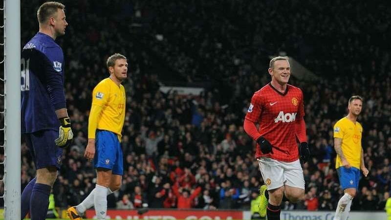 Manchester United - Southampton Wayne Rooney Artur Boruc