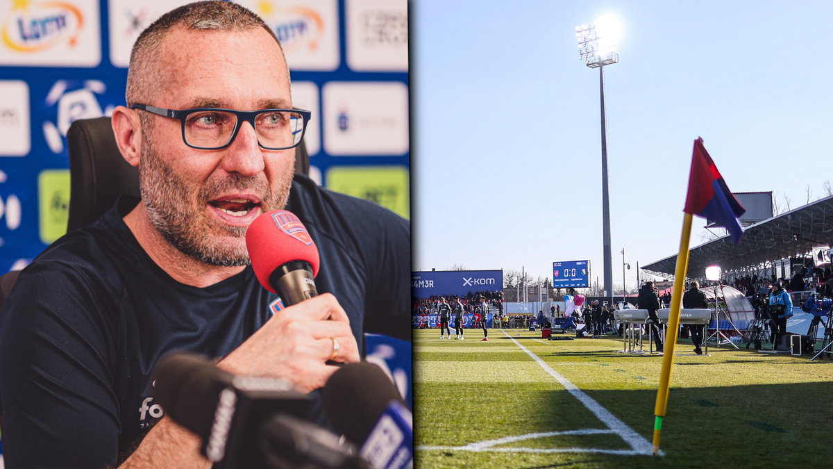 Marek Papszun i stadion w Częstochowie