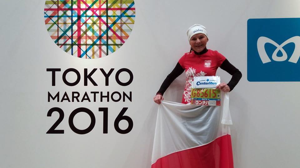 Barbara Prymakowska na maratonie w Tokio