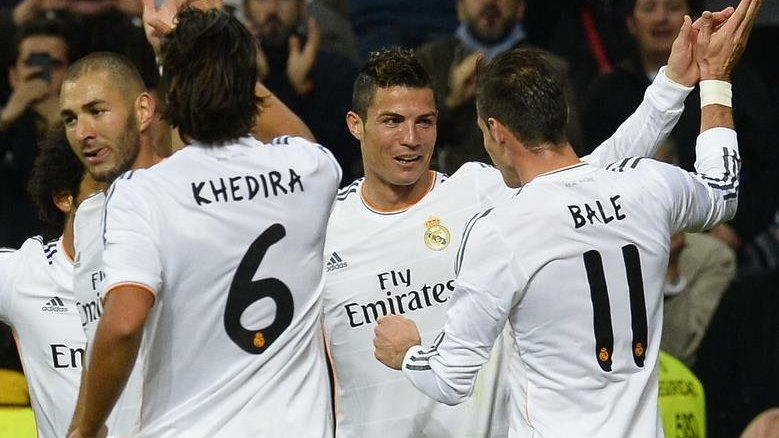 Cristiano Ronaldo, Karim Benzema, Gareth Bale 