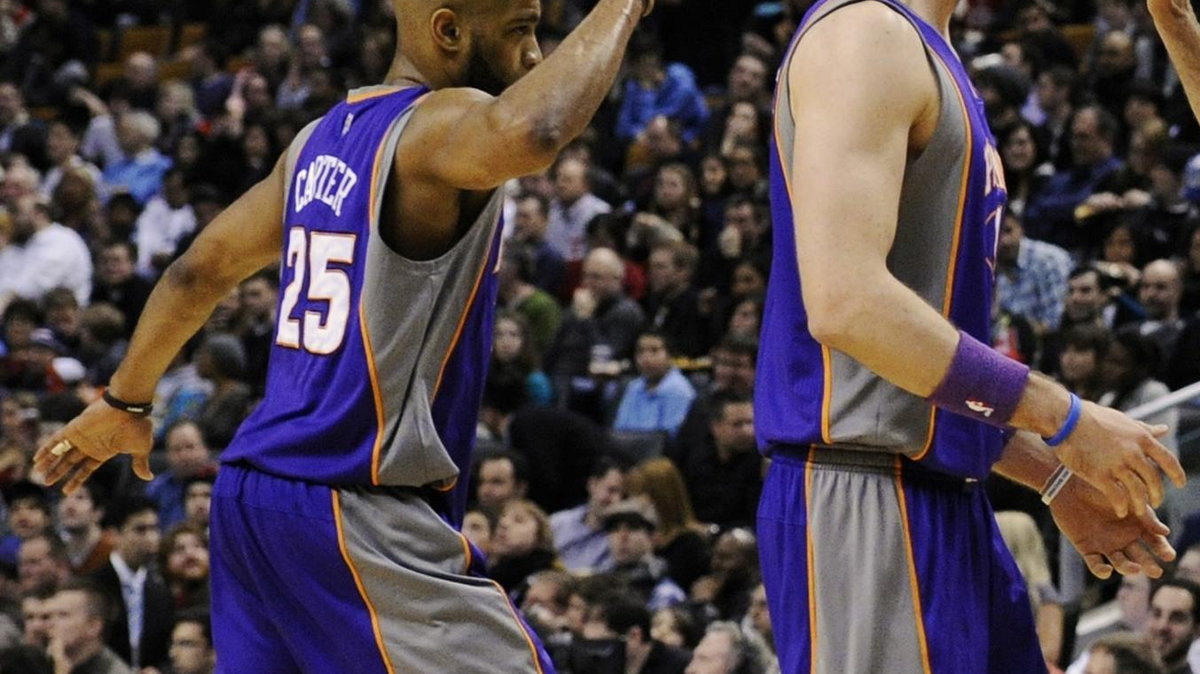 Vince Carter, Marcin Gortat i Steve Nash (od lewej)