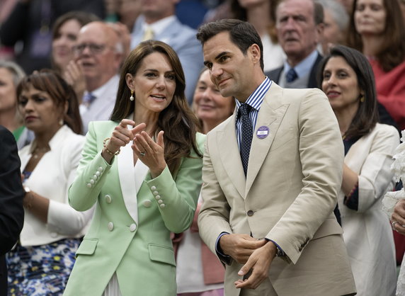 Księżna Kate i Roger Federer na Wimbledonie