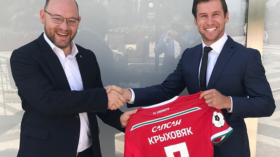 Grzegorz Krychowiak po podpisaniu kontraktu z Lokomotiwem Moskwa