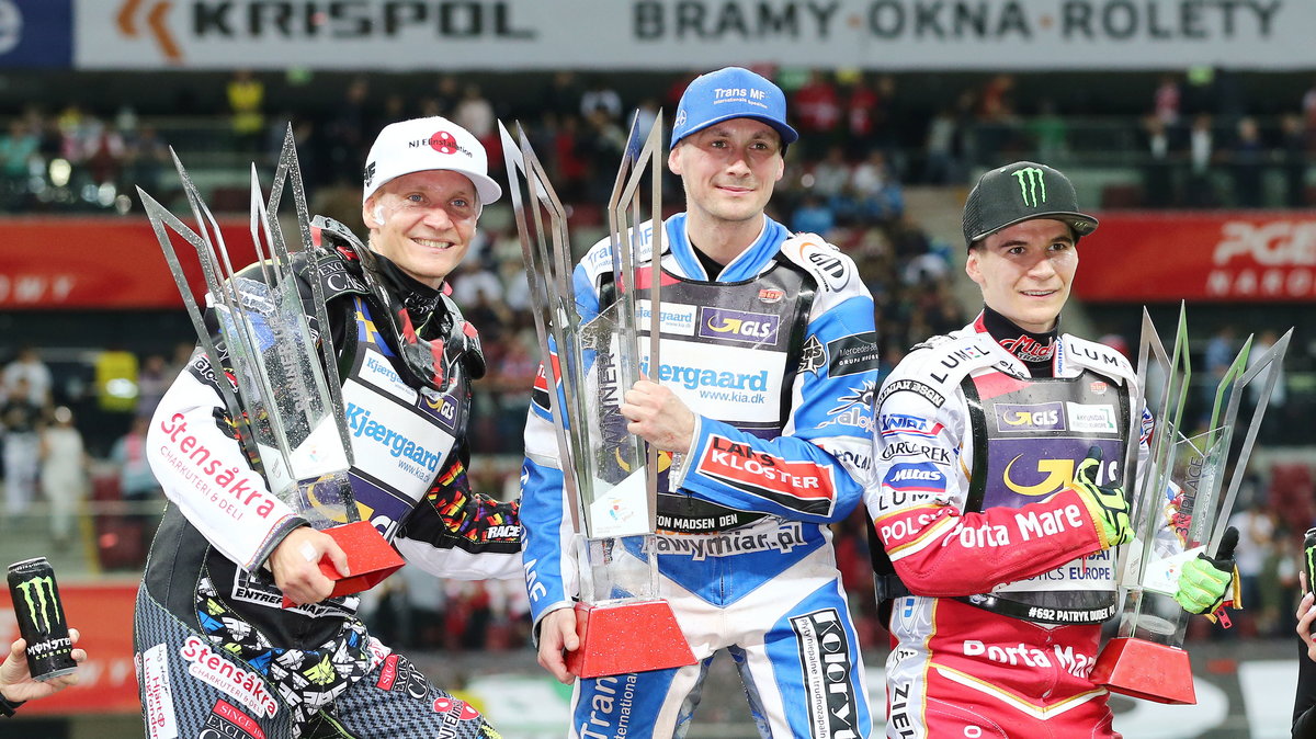 Fredrik Lindgren (z lewej) wie jak smakuje podium Grand Prix w Warszawie