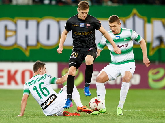 PIŁKA NOŻNA EKSTRAKLASA LECHIA GDAŃSK - CRACOVIA (Rafał Janicki, Ariel Borysiuk, Krzysztof Piątek)