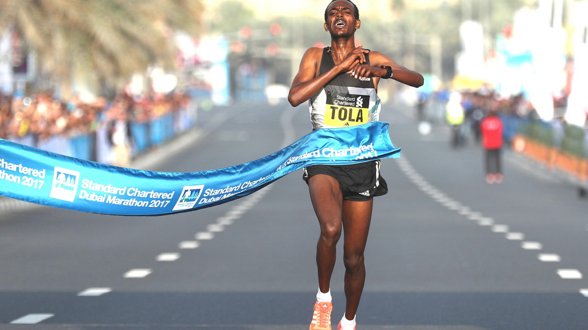 Dubai 20/01/2017 Standard Chartered Dubai Marathon 2017 - Maratona di Dubai2017,Nella foto: - Foto Giancarlo Colombo/A.G.Giancarlo Colombo, Tamirat Tola