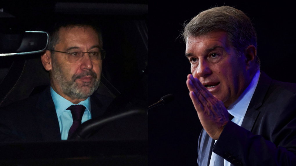 Josep Maria Bartomeu (L) i Joan Laporta (P)