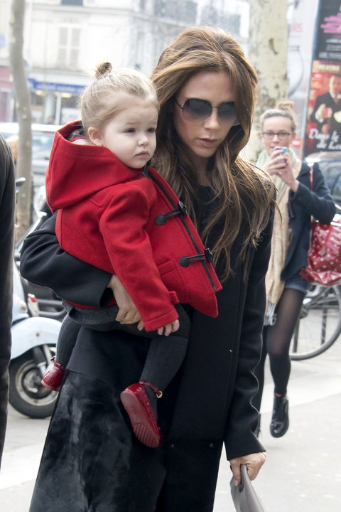 Victoria Beckham z córką Harper Seven (fot. Bulls Press)