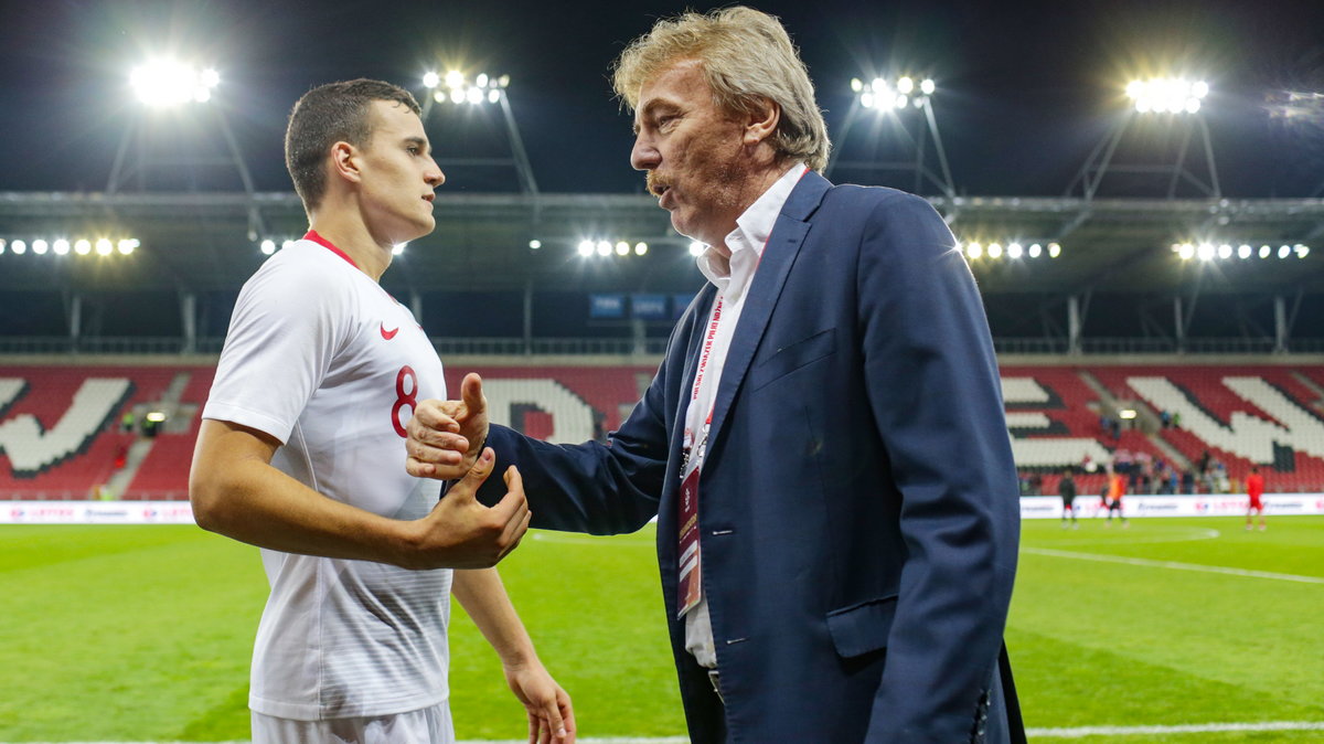 Patryk Dziczek i Zbigniew Boniek