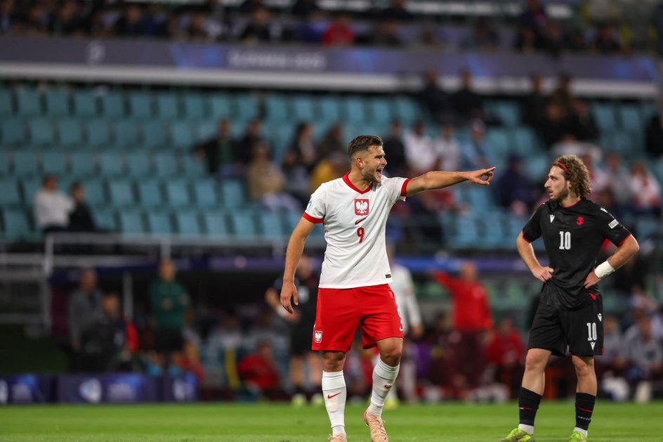 Filip Szymczak in the Poland - Georgia EURO U-21 match