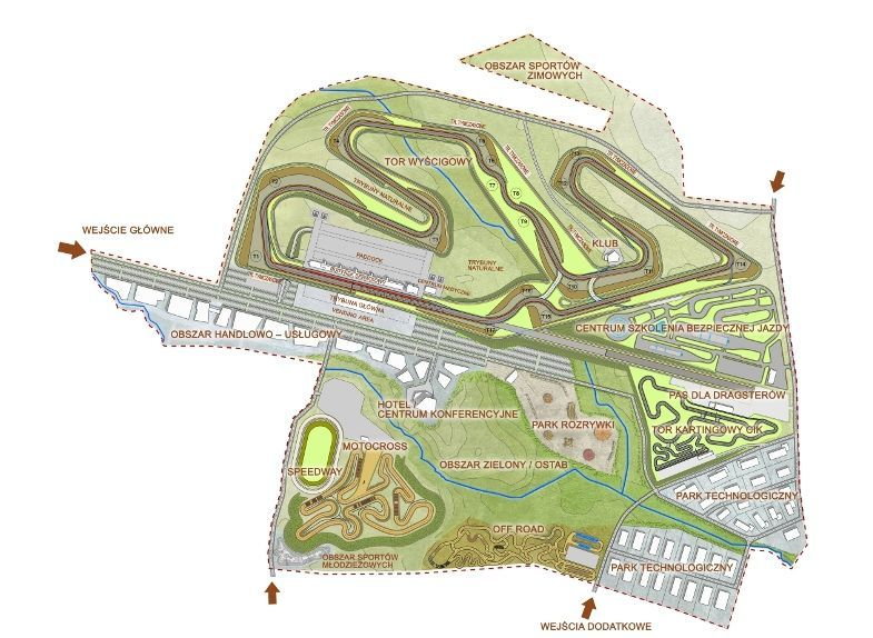 Projekt rozmieszczenia obiektów w NCSMiR