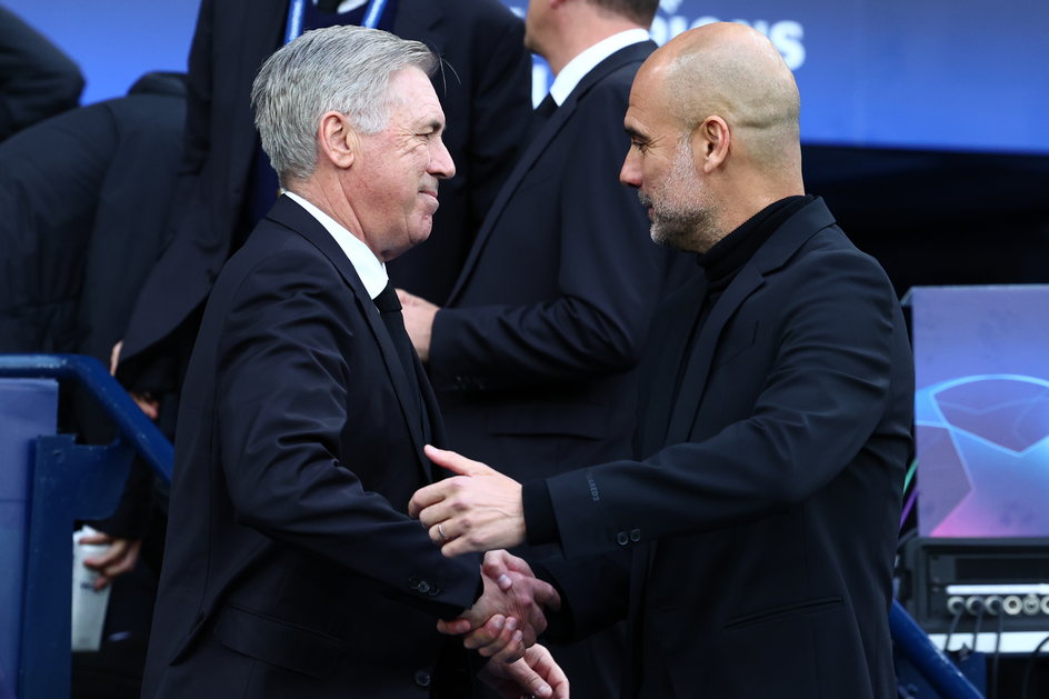 Carlo Ancelotti (L) i Pep Guardiola