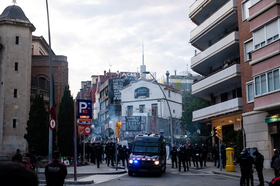Protesty w Hiszpanii w związku z "okupas"