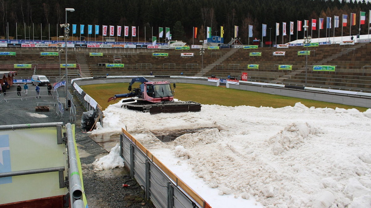 Przygotowania Vogtland Areny trwają, fot. Kacper Merk / RMF FM