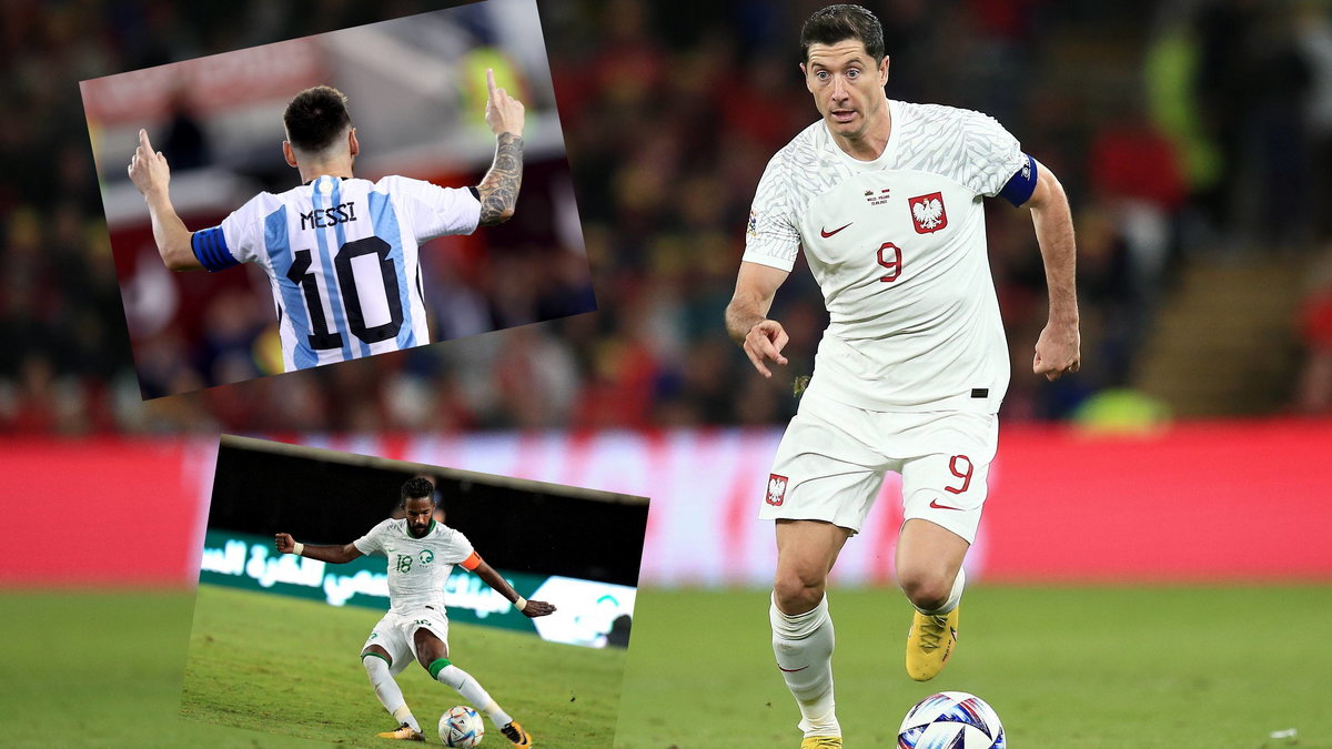 Robert Lewandowski (Polska), Leo Messi (Argentyna) i Nawaf al-Abed (Arabia Saudycjska)
