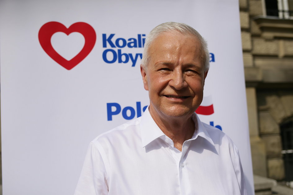 Apoloniusz Tajner podczas kampanii wyborczej