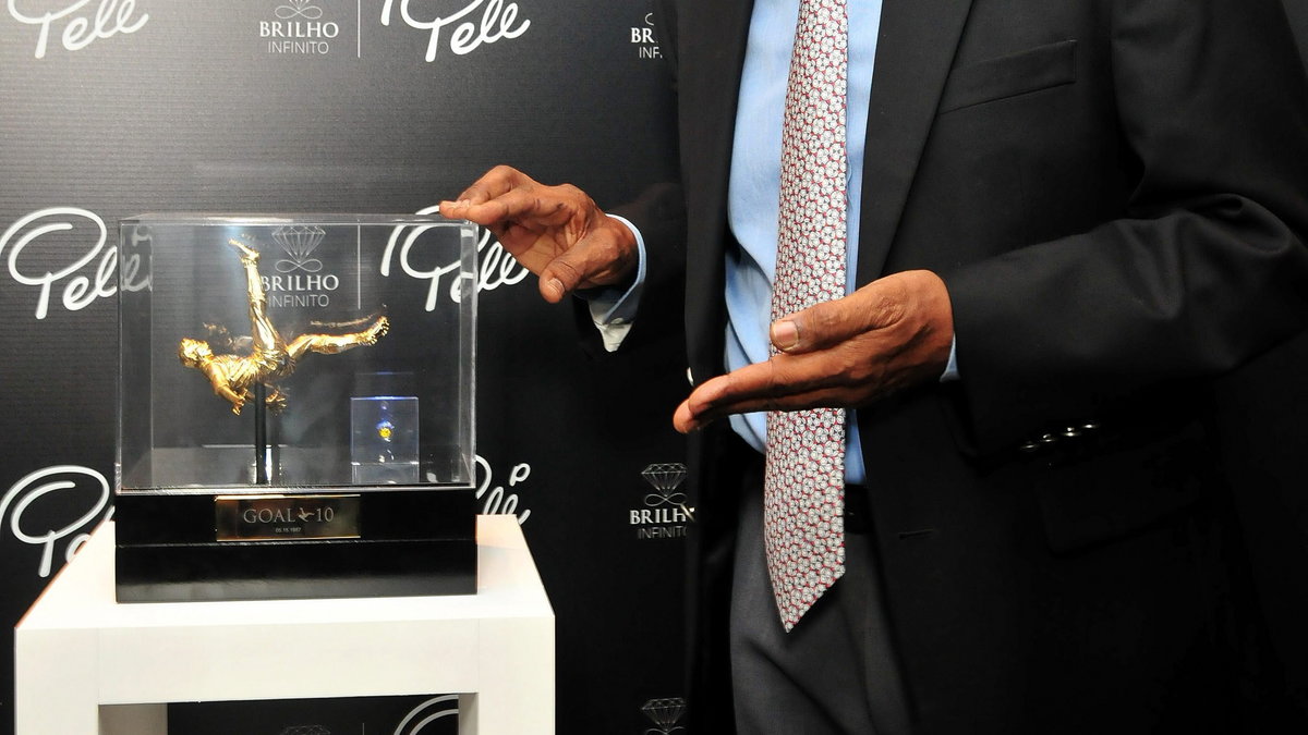 BRAZIL SOCCER PELE (PELE LAUNCHES A NEW DIAMONDS COLLECTION MADE WITH HIS HAIR MOLECULES IN SAO PAULO)