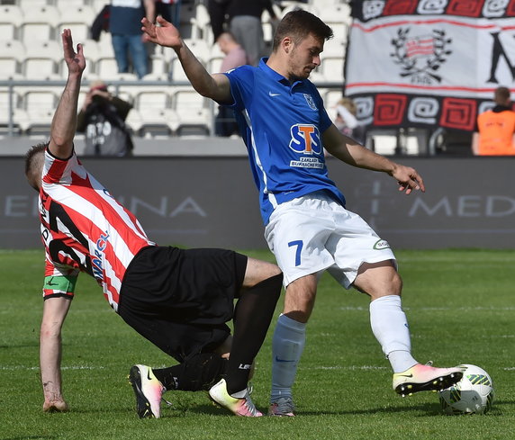 PIŁKA NOŻNA EKSTRAKLASA CRACOVIA - LECH POZNAŃ (Marcin Budziński Karol Linetty )