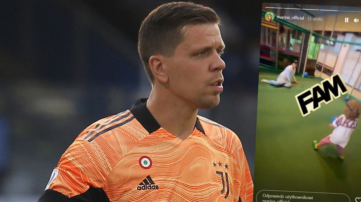 Wojciech Szczęsny z synem