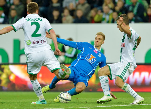 PIŁKA NOŻNA LIGA POLSKA LECHIA GDAŃSK LECH POZNAŃ (Łukasz Teodorczyk Rafał Janicki Marcin Pietrowski)