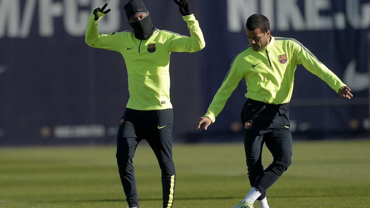 Neymar (z lewej) i Dani Alves