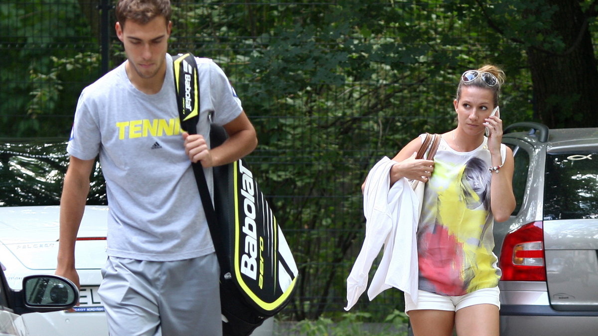 Jerzy Janowicz i Marta Domachowska