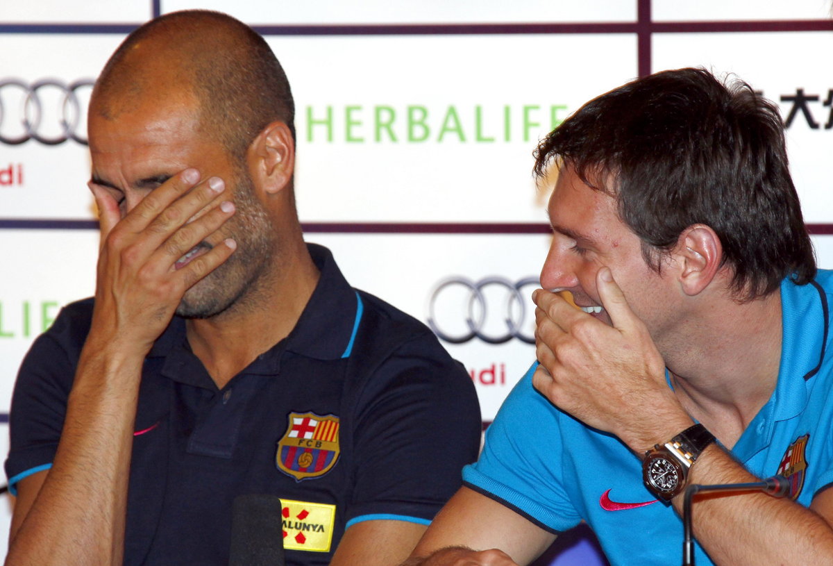 Josep Guardiola i Lionel Messi