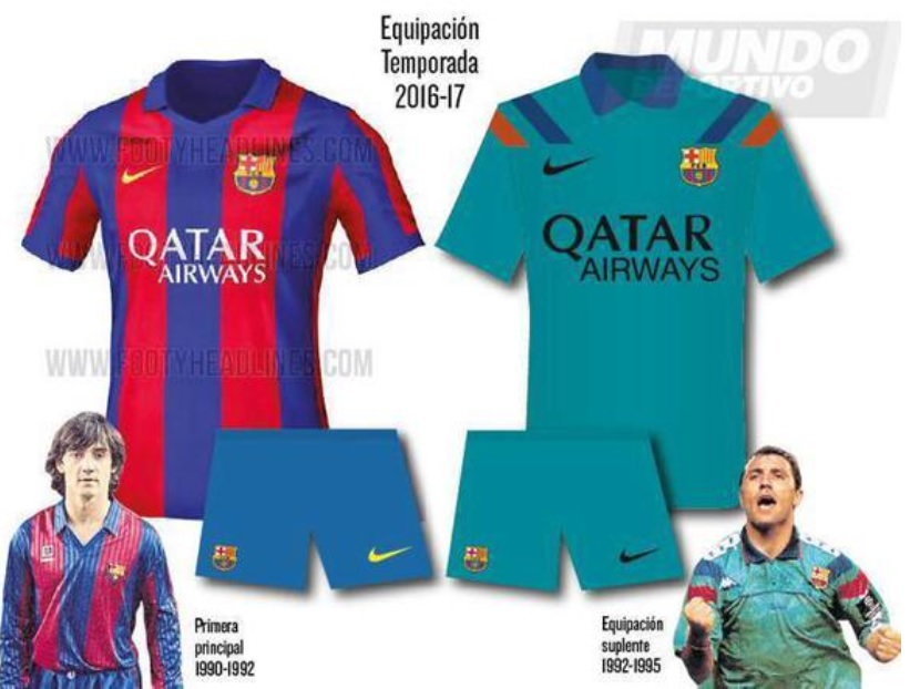 Tak będą wyglądały wyjazdowe stroje FC Barcelona na sezon 2016/2017? -  Przegląd Sportowy