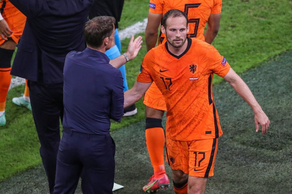 Daley Blind po zejściu z boiska w meczu z Ukrainą