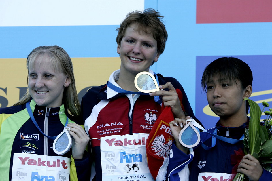 Otylia Jędrzejczak złoto MŚ okrasiła rekordem globu. Polka w Montrealu obroniła tytuł wywalczony dwa lata wcześniej w Barcelonie.