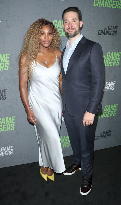 Serena Williams z mężem na imprezie