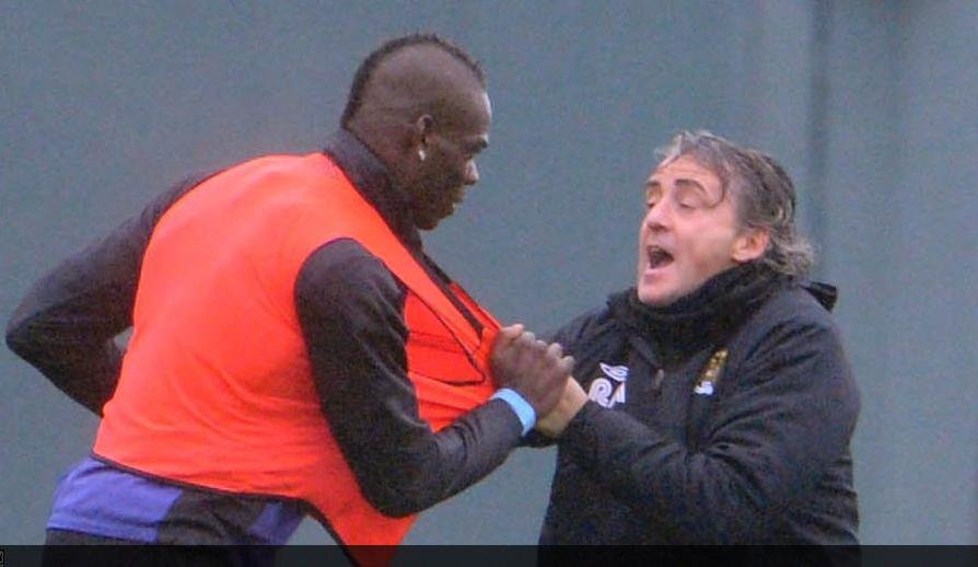 Mario Balotelli i Roberto Mancini